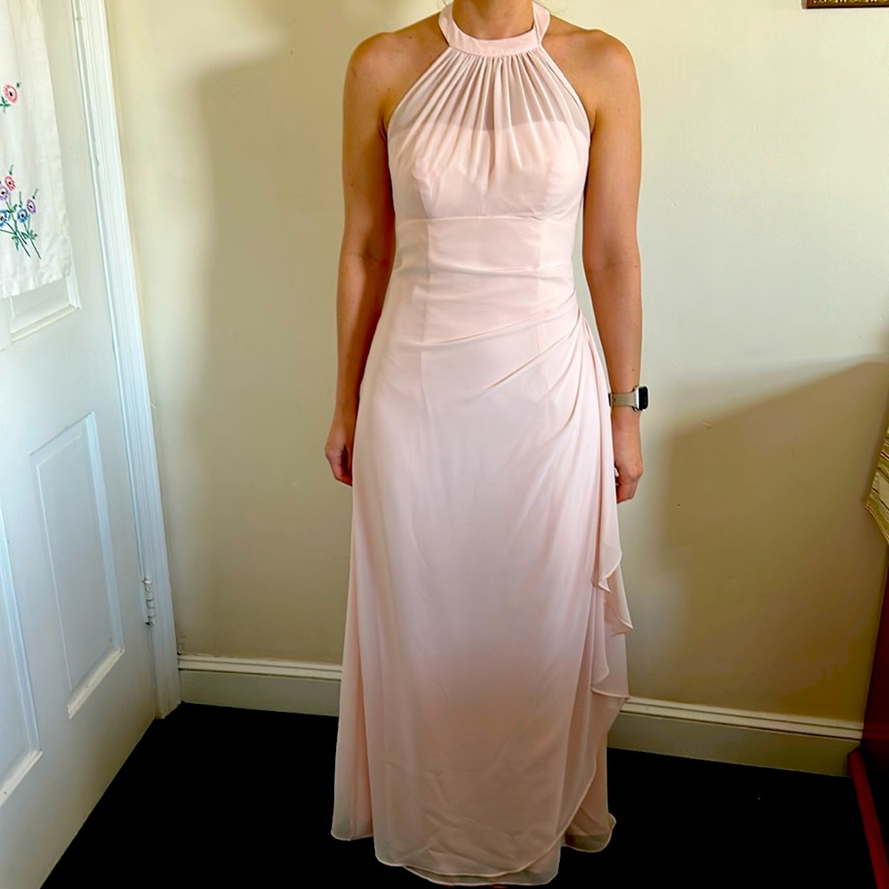 Bill Levkoff light pink bridesmaids dress
